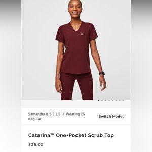 Figs Medium Catarina burgundy